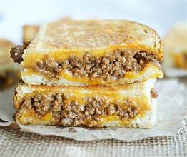 Toasted mince and cheese