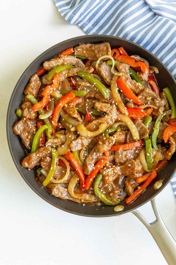 Large pepper steak