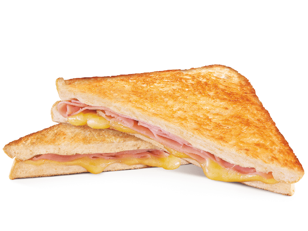 TOASTED HAM, EGG, AND MELTING CHEESE