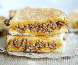 Toasted mince and cheese