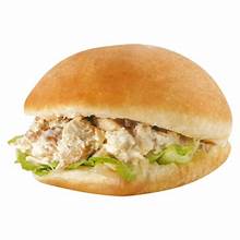 Vetkoek chicken mayo salad