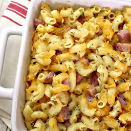MAC AND CHEESE WITH HAM