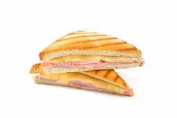 Toasted ham and small cheese